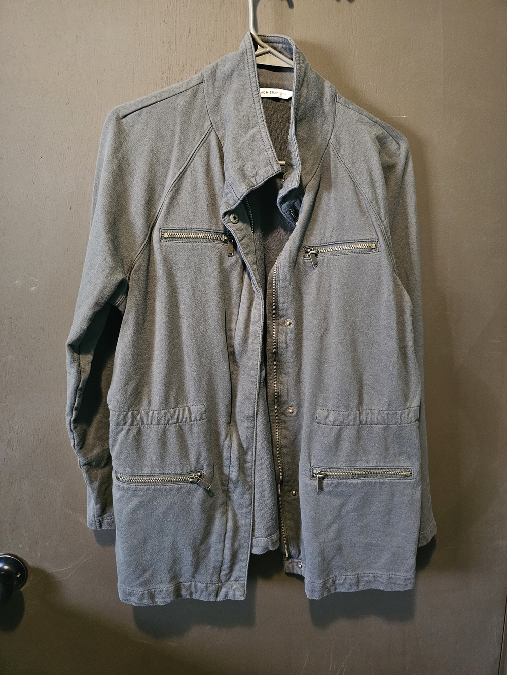 Women's Issac Mizrahi Olive Green Utility Jacket - Casual Zip & Snap Front